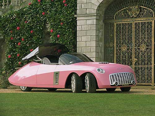 розовый автомобиль